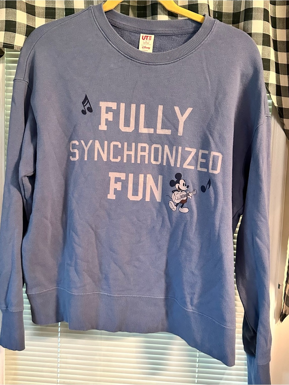 Disney Lavender 'Fully Synchronized Fun' Crewneck Sweatshirt